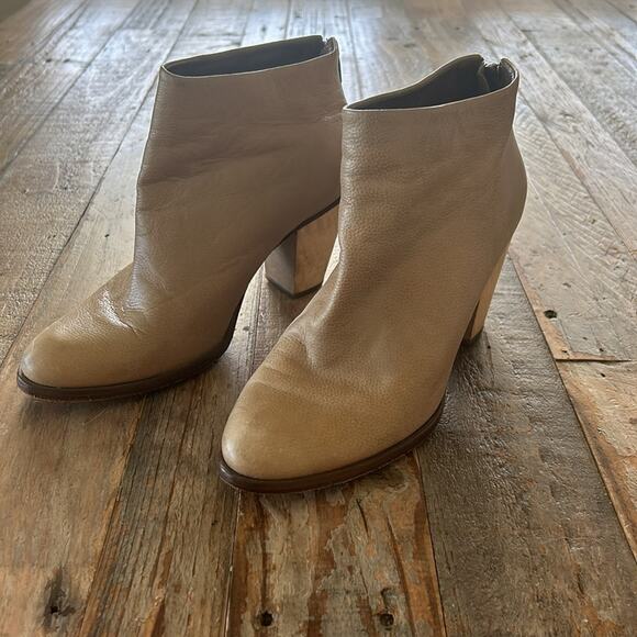 Rachel Comey Tan Leather Ankle Booties - Picture 1 of 7